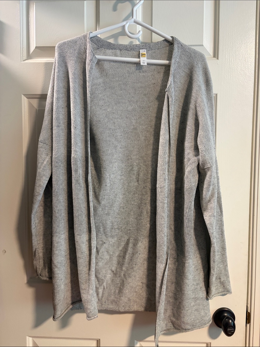 Light Gray Open-Front Women's Cardigan Sweater Lole